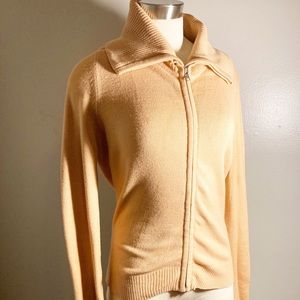 Peach French Connection zip up cardigan